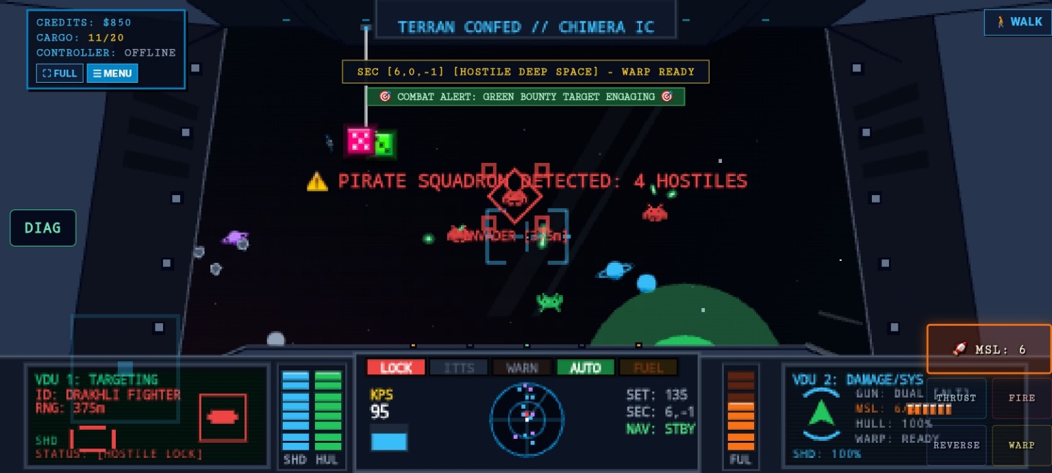 Hostile ships detected