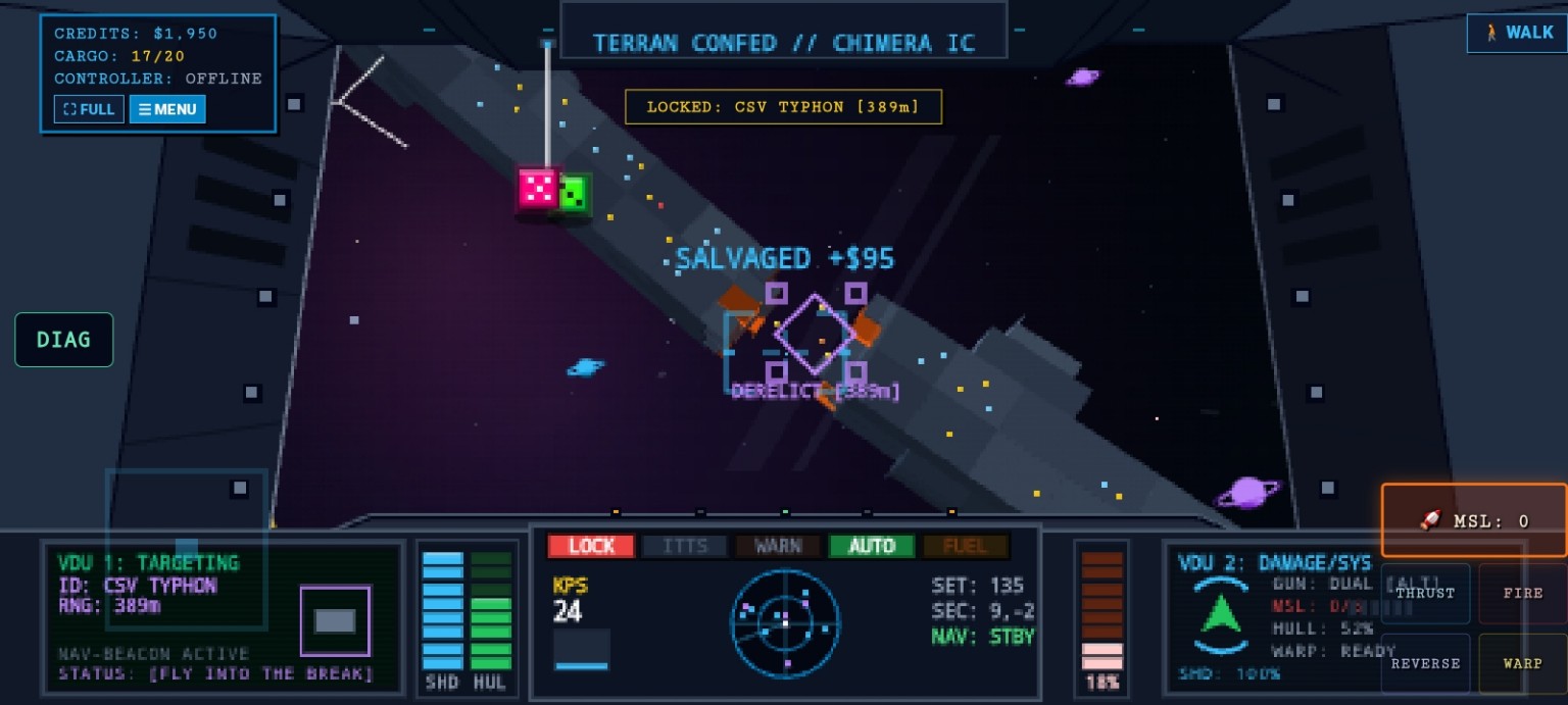 Salvage collected after combat